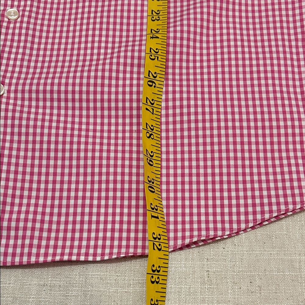 Charles Tyrwhitt Shirt Men’s Red Checkered Dress Button Down - Picture 8 of 14